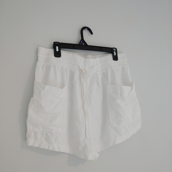 Free People White Linen Shorts - Picture 3 of 6